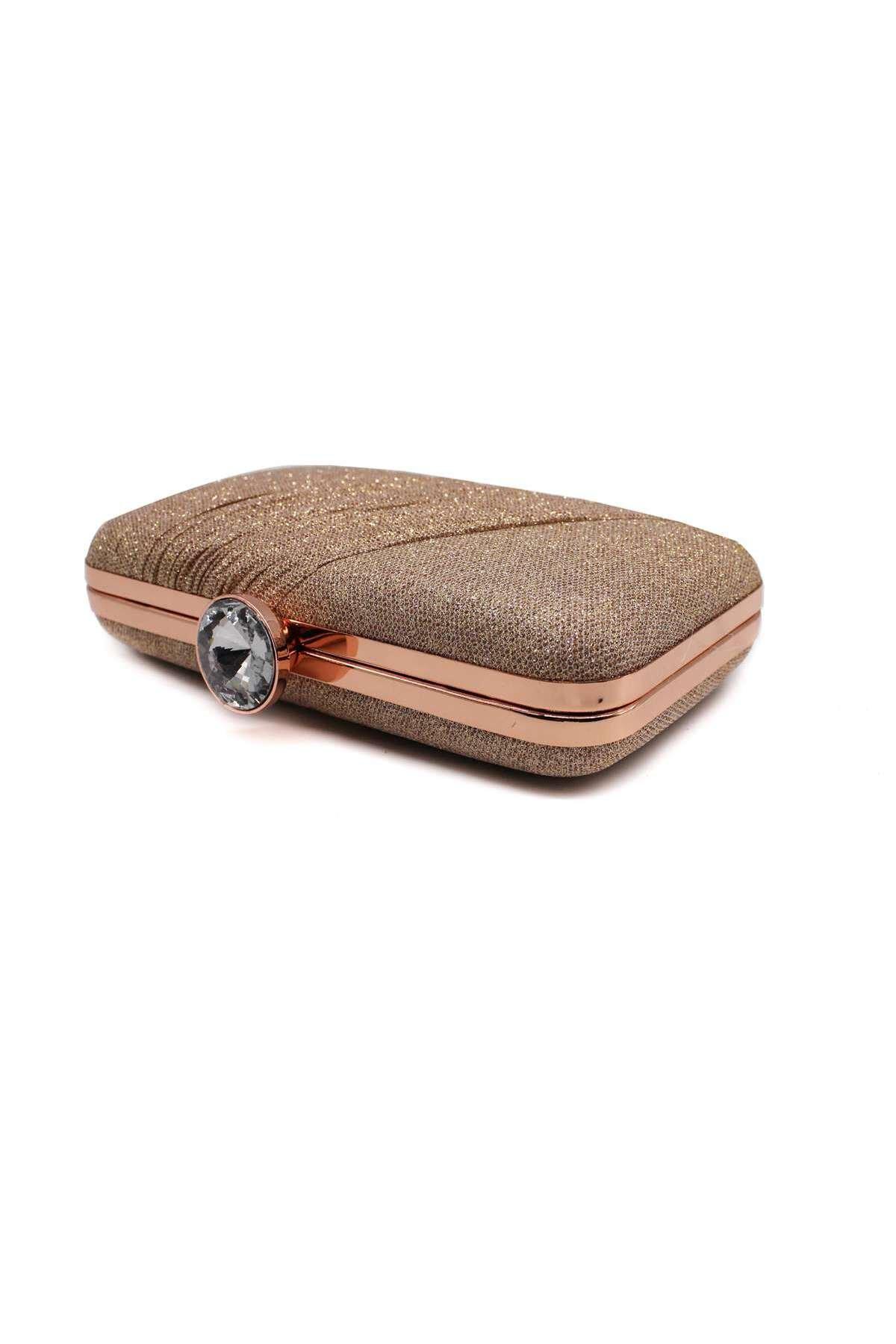 Large Diamanti Clasp Half Pleated Clutch Evening Bag boohoo UK