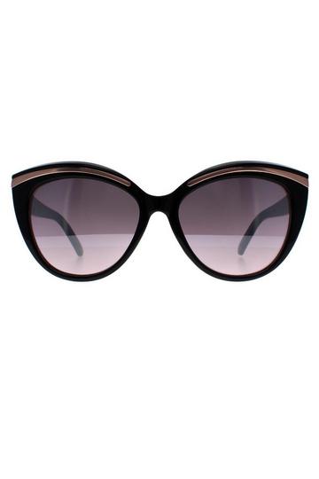 Cat Eye Black Silver Mirrored GF0357 Black