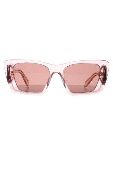 Pink Rectangle Transparent Peach Light Brown PR08YS