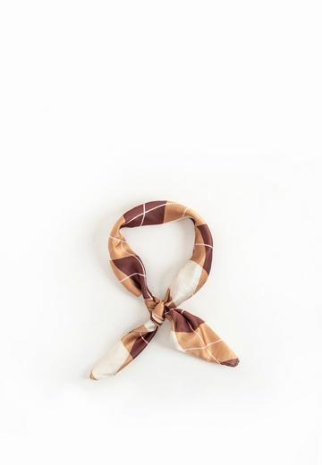 Multiway Headscarf and Neck Tie Brown