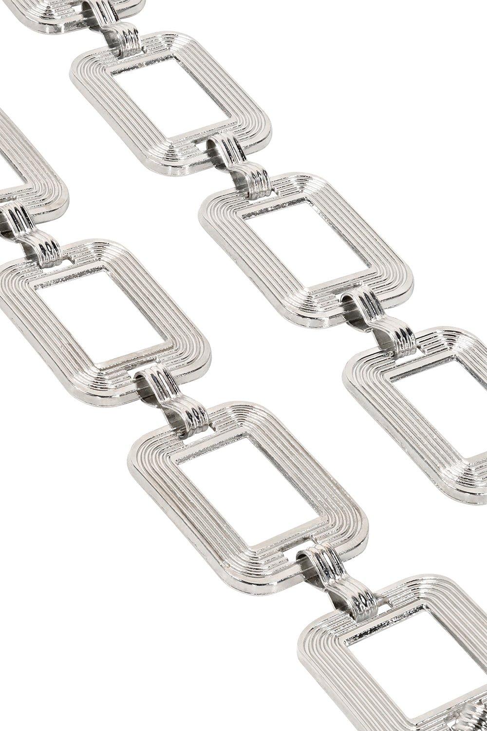 Chain link belt silver outlet