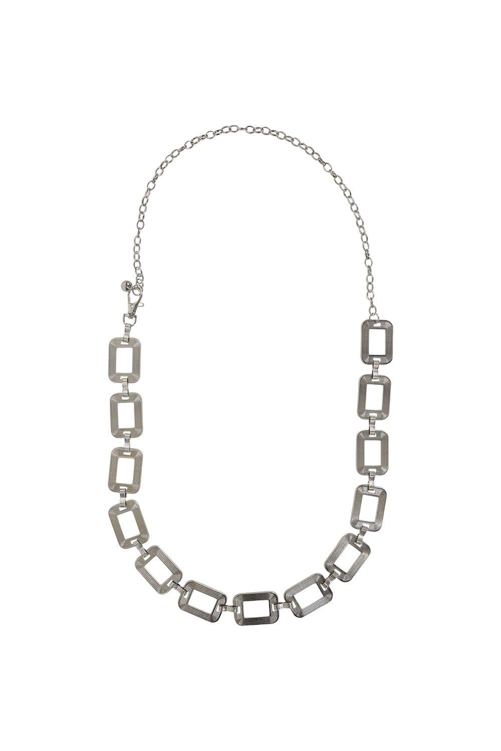 Chain link belt silver outlet