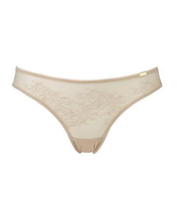 Glossies Lace Brief - Beige Beige