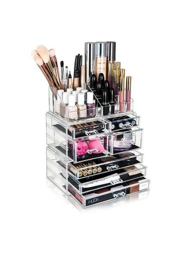 7 Drawer Cosmetic Organiser Box - Makeup Storage Gift for Her Clear