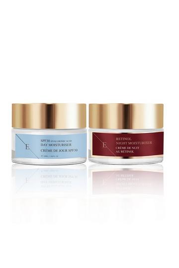 Retinol Night Moisturiser 50ml+SPF 30 Hyaluronic Acid Day Cream 50ml Clear