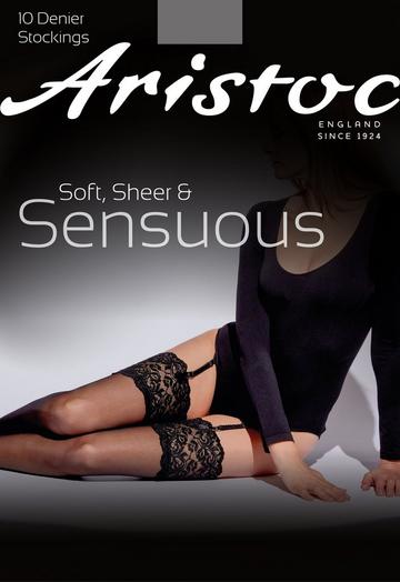 Black 10 Denier Sensuous Stockings - Black