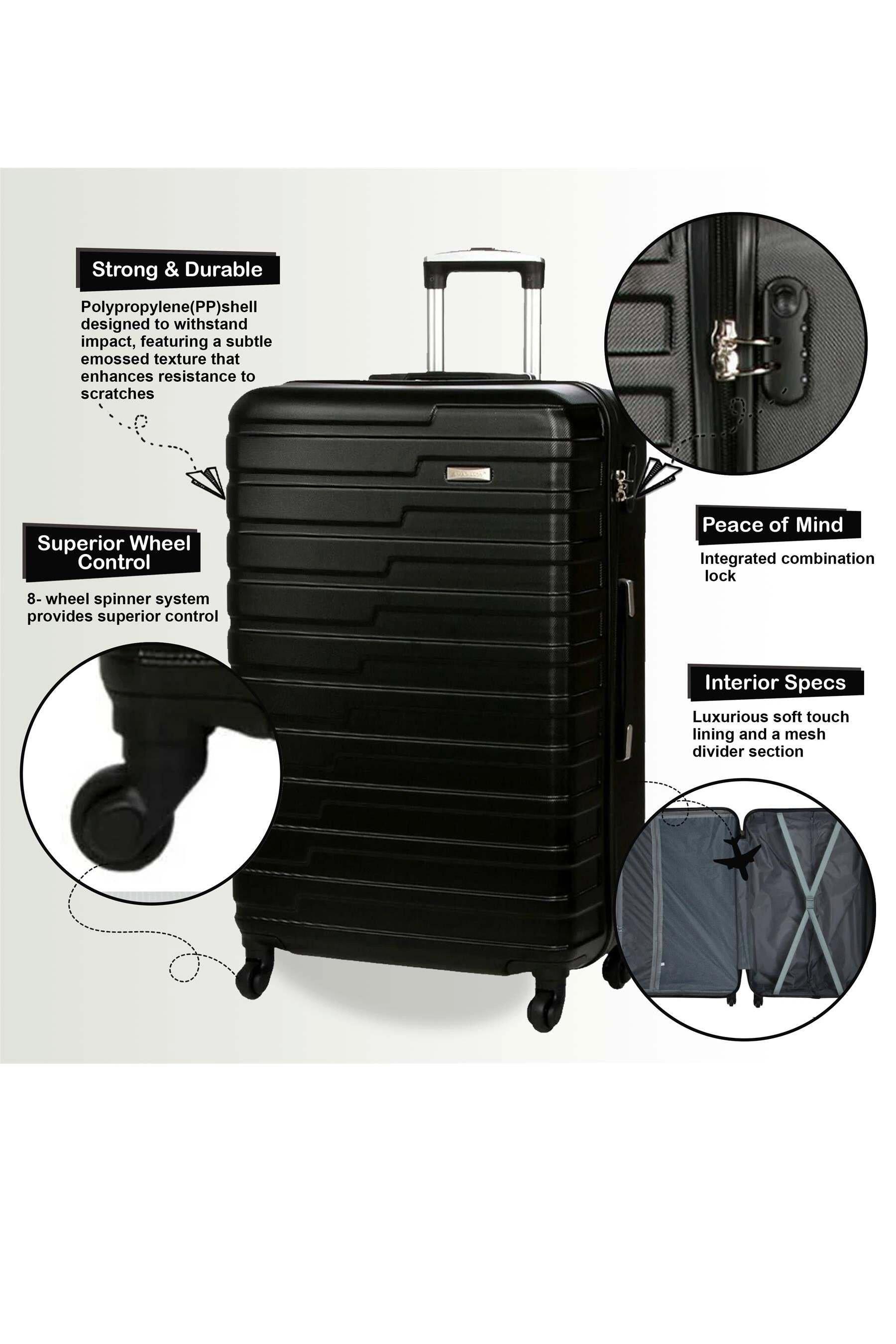 Hard Shell Cabin 55 x 36 x 20 cm Suitcase Suitable for Easyjet Ryanair