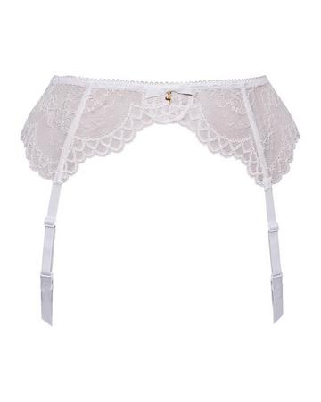 Superboost Lace Suspender - White White