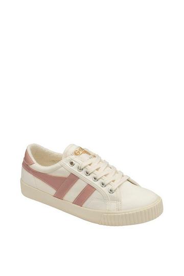 'Tennis Mark Cox' Canvas Lace-Up Trainers Off White