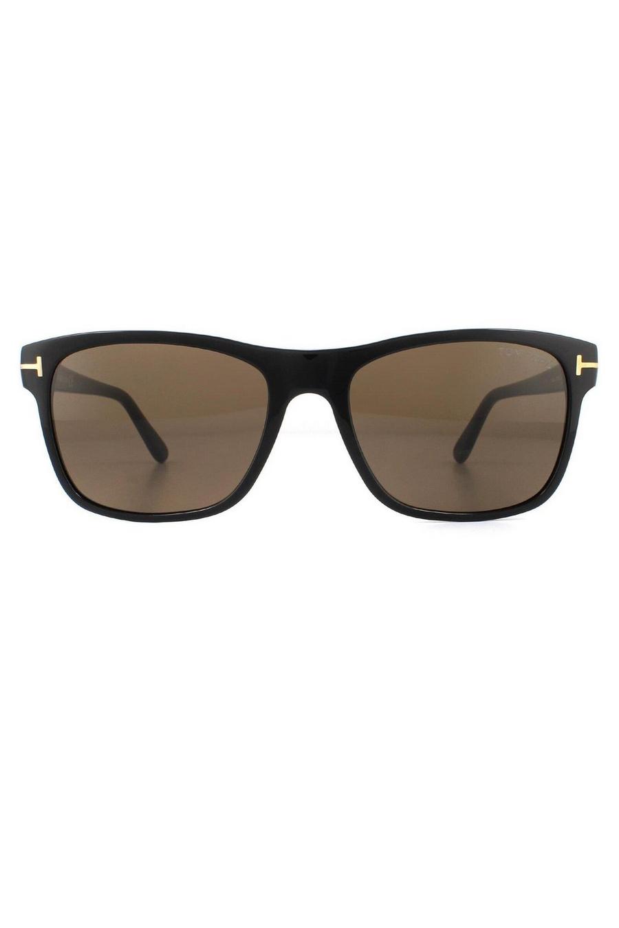 Rectangle Shiny Black Roviex Sunglasses