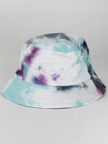 Green Pastel Tie Dyed Bucket Hat