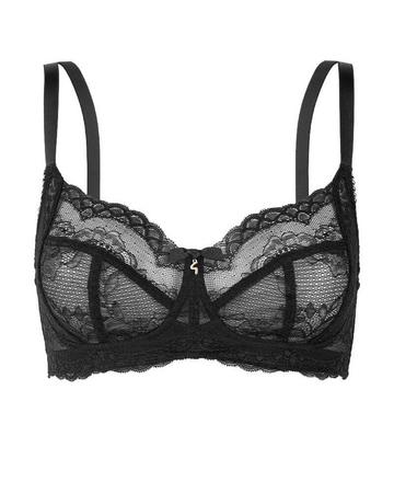 Black Superboost Lace Non Wired Bra - Black