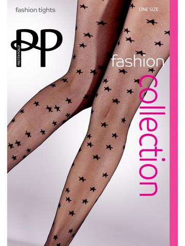 Black All Over Star Tights - Black