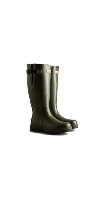 'Balmoral Adjustable Classic' Wellington Boots Dark Olive