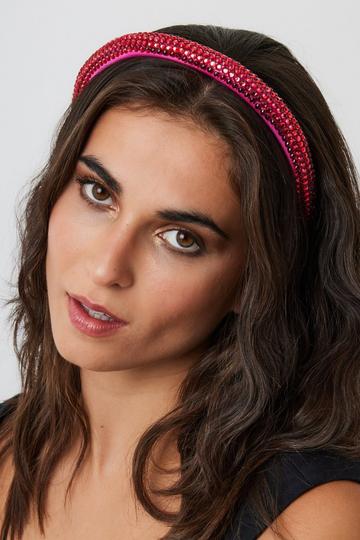 Pink Mini Rhinestone Headband