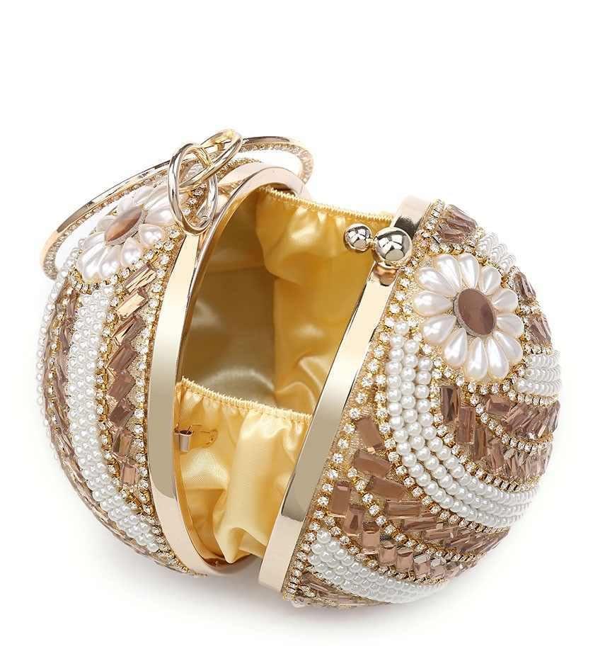 Silver ball clutch bag online