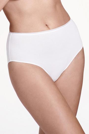 2 Pack 'Cotton Modal Blend' Highwaisted Briefs White