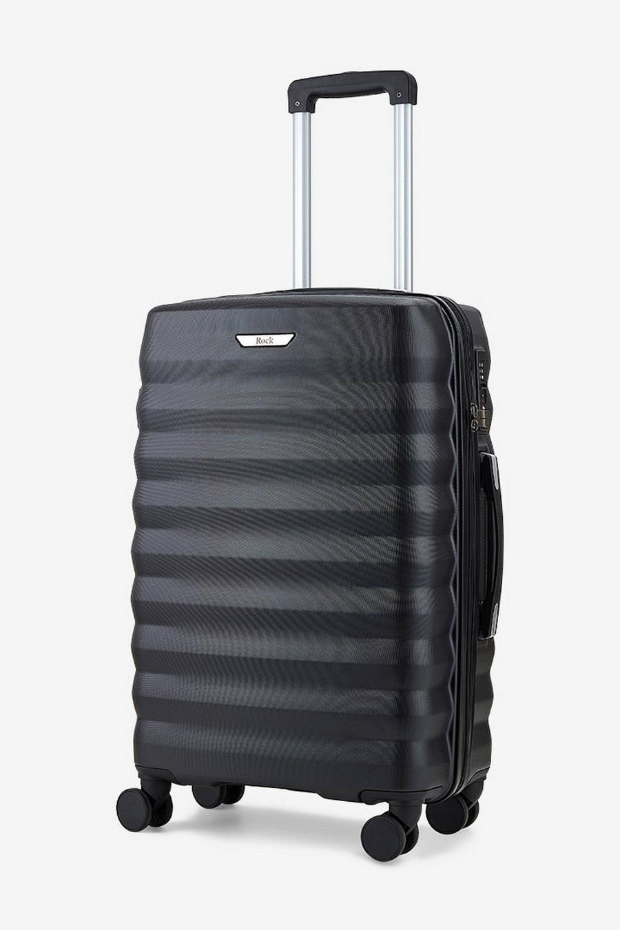 Black Berlin 8 Wheel Hardshell Suitcase Medium