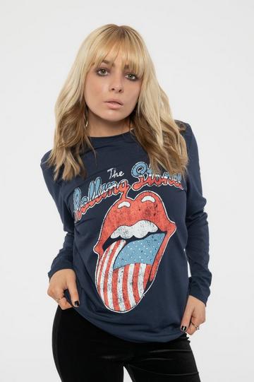 US Tour 78 Long Sleeve T Shirt Blue