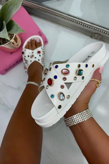 Precious Gem Crossover Sliders White