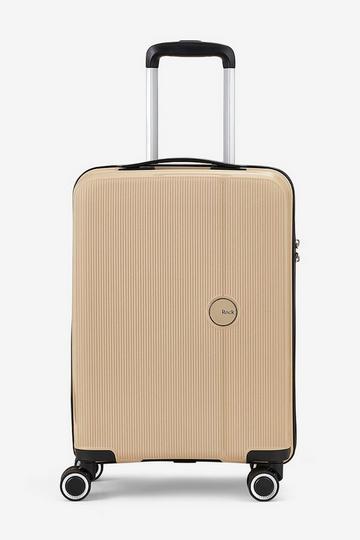 Beige Hudson 8 Wheel Hardshell Suitcase Small