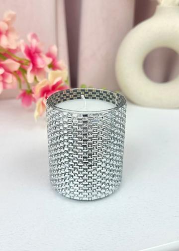 Crystal Sparkle Scented Candle Jar Multi