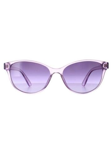 Cat Eye Crystal Lilac Purple Gradient CK20517S Clear