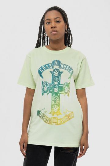 Use Your Illusion Tour Dip Dye Wash T Shirt Green