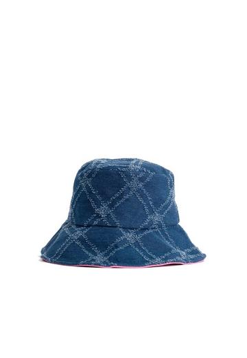 Quilted Denim Bucket Hat Indigo