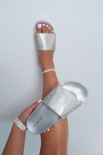 Deluxe Dazzle Sliders Silver