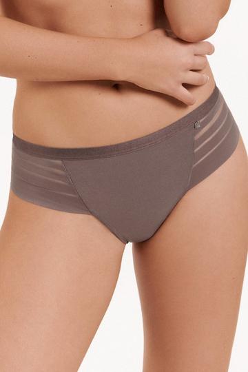 'Alegra' Seamless Brazilian Knickers Taupe