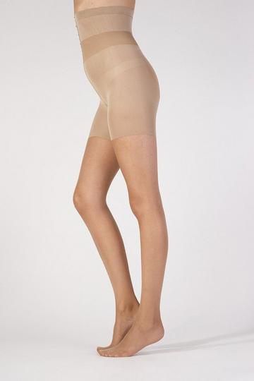 10 Denier Hourglass Toner Tights - Nude Nude