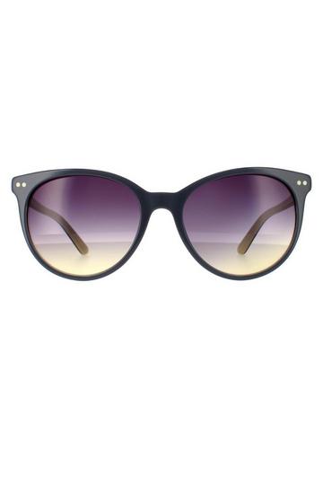 Round Slate Yellow Purple Gradient CK18509S Sunglasses Grey