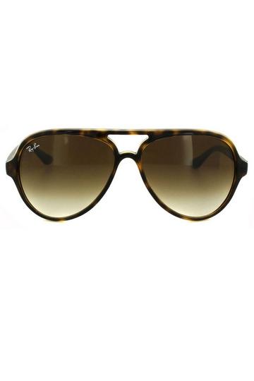 Aviator Light Havana Brown Gradient Cats 5000 4125 Sunglasses Brown