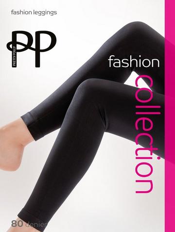 Black 200 Denier Fashion Smooth Leggings - Black