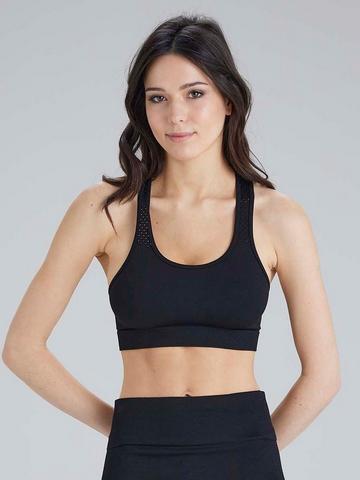 Active-Wear Crop Top - Black Black