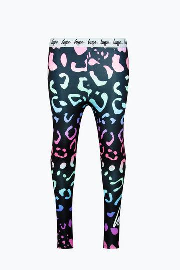 Multi Gradient Leopard Leggings Multi