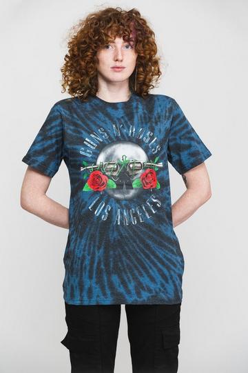 Los Angeles Dip Dye Fashion T Shirt Black