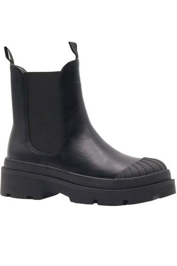 'Emerson' Chunky Chelsea Ankle Boot Black