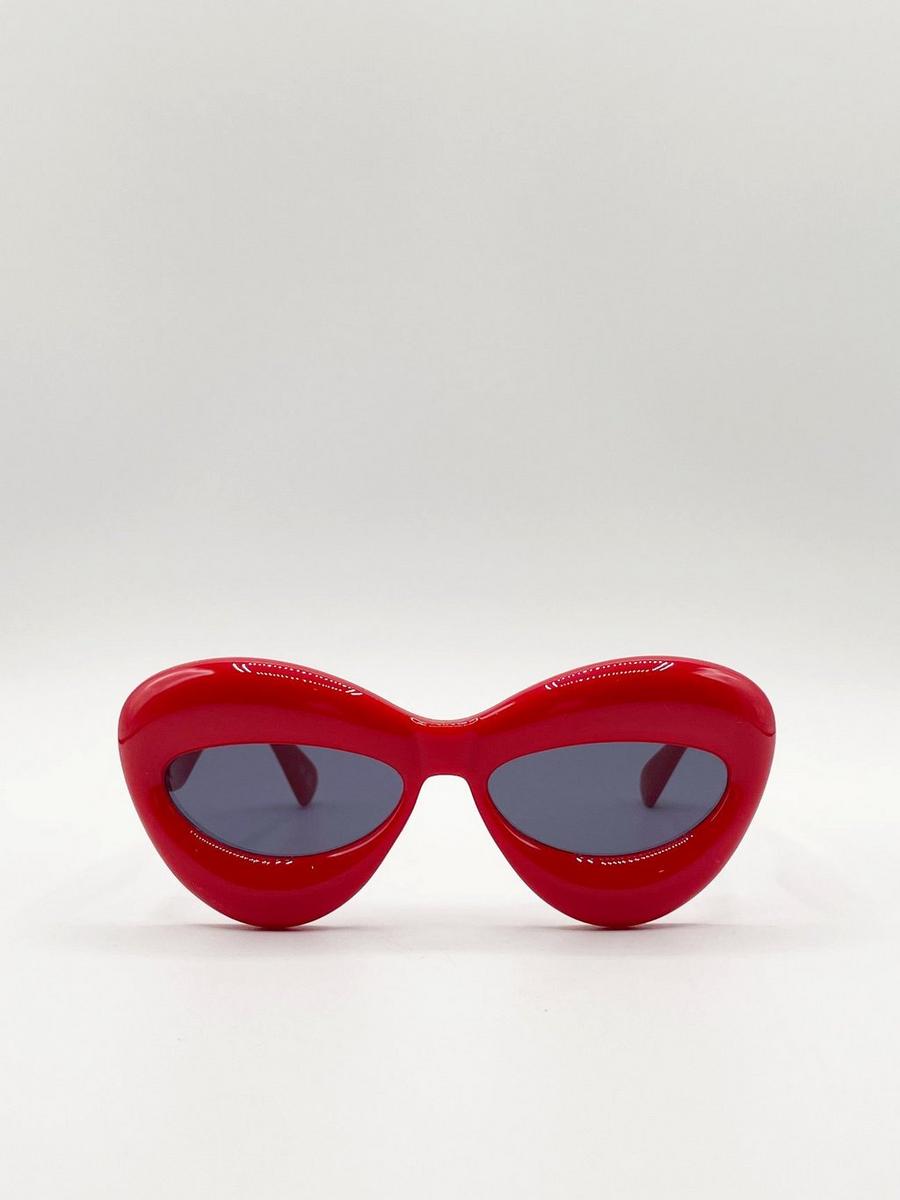 Chunky Sunglasses in Red