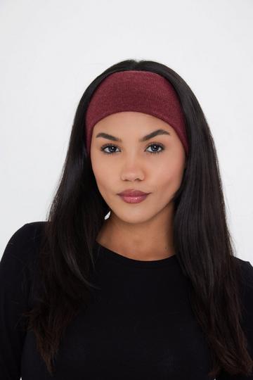 Knitted Headband Burgundy