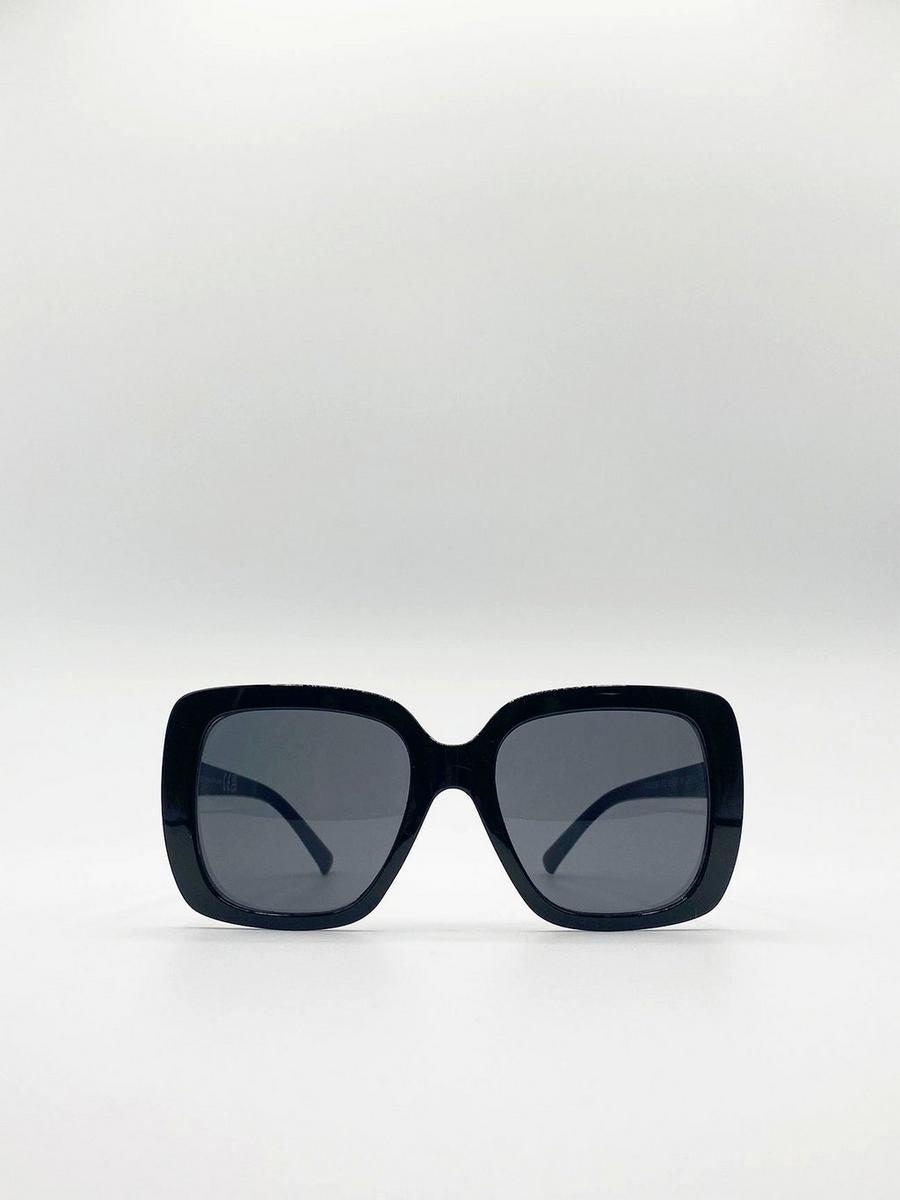 Oversized Square Sunglasses In Black