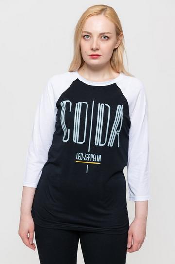 Coda Band Logo Raglan Baseball Shirt Black