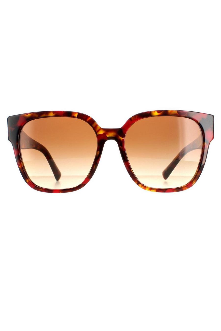 Square Red Havana Brown Gradient VA4111 Sunglasses