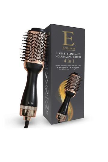 Hair Styling and volumizing brush 4 in 1 - UK/ EU plug Black