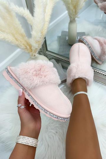 Pink Sparkly Deluxe Snugg Slippers