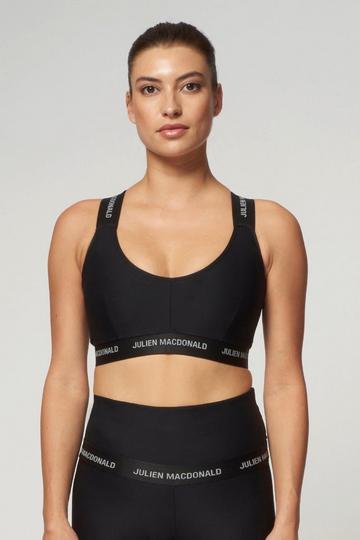 St Tropez Cross Back Bra Black