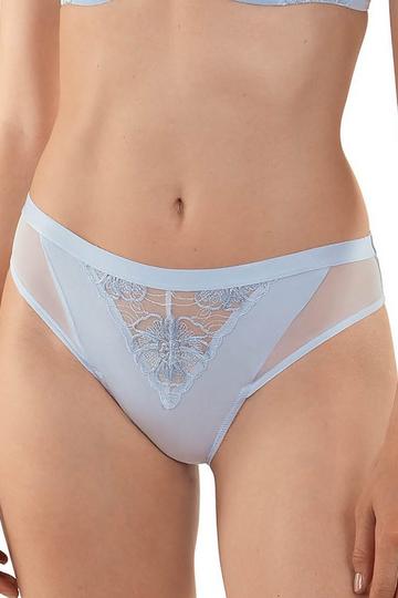 Blue Florianne' High-Leg Bikini Knickers