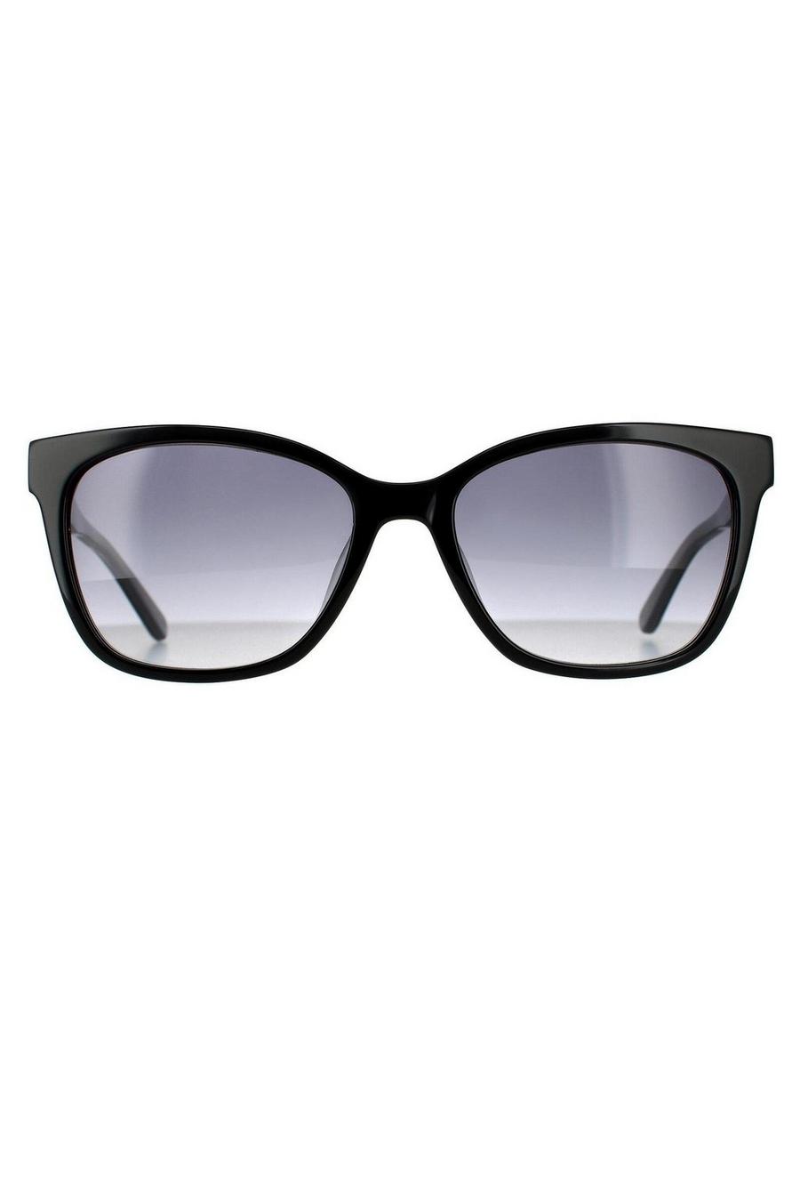 Rectangle Black Slate Grey Gradient Sunglasses