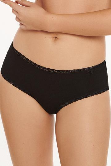 'Ines' Cotton Panty Briefs Black